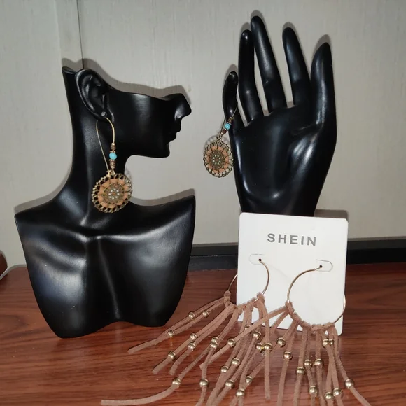 NWT-UPC 3 Pairs of Bohemian/Western Earrings - Picture 5 of 6